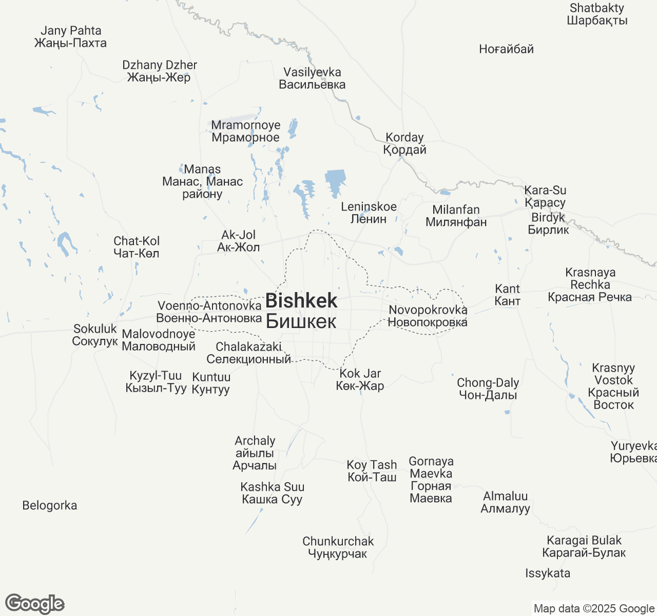 Map of Bishkek